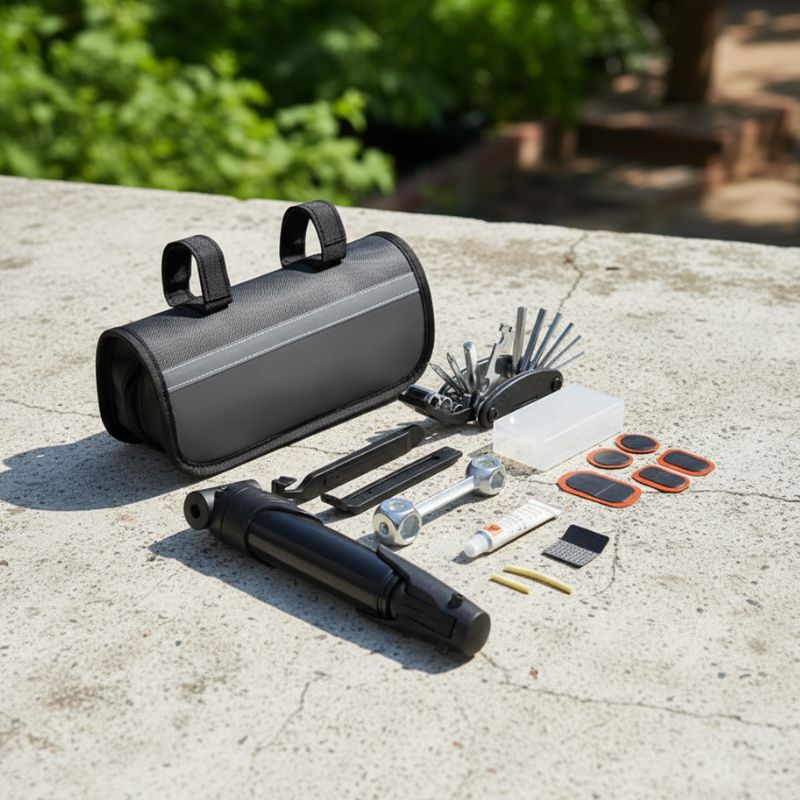 14PCS Bicycle Bike Repair Multi-Tools With Frame Bag Tire Repair Kit