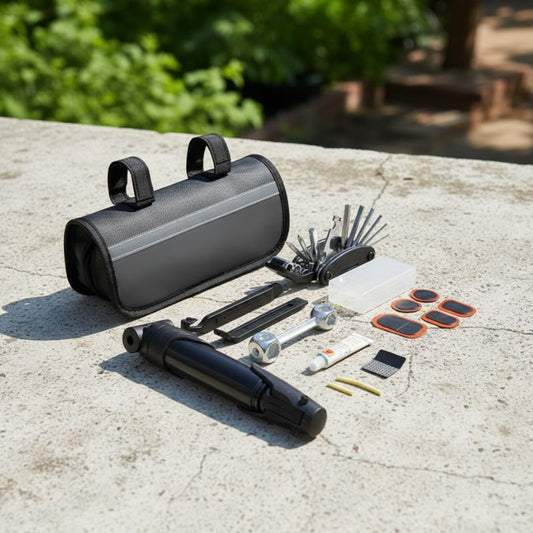 14PCS Bicycle Bike Repair Multi-Tools With Frame Bag Tire Repair Kit