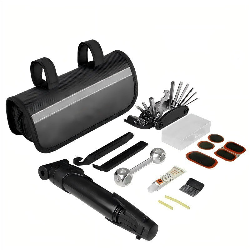 14PCS Bicycle Bike Repair Multi-Tools With Frame Bag Tire Repair Kit